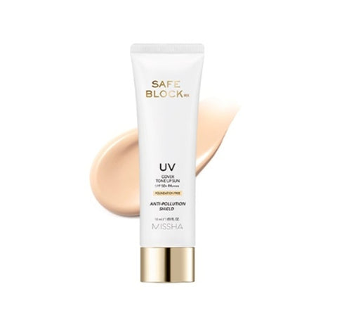 MISSHA Safe Block Rx UV Cover Tone Up Sun SPF50+ PA++++ 50ml from Korea by MISSHA