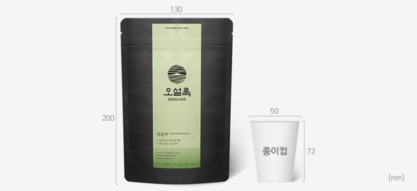 3 x OSULLOC Fresh Roasted Green Tea 50g (Leaf Tea, Green Tea) from Korea