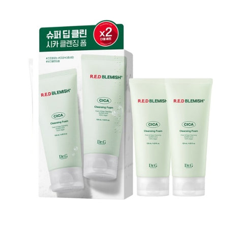 2 x Dr.G Red Blemish Cica Cleansing Foam 120ml from Korea_CL