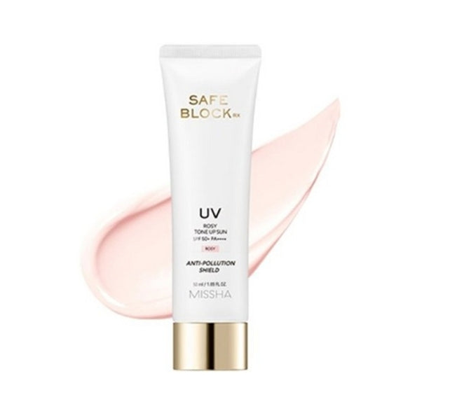 MISSHA Safe Block Rx UV Rosy Tone Up Sun SPF50+ PA++++ 50ml from Korea by MISSHA