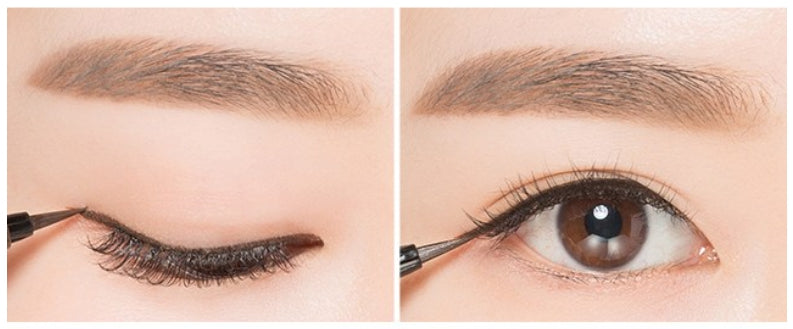 MISSHA Natural Fix Brush Pen Liner Black/ Brown 0.6g from Korea by MISSHA