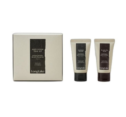LONGTAKE Body Lotion Trial Kit (Body Lotion 45ml + Black Tea & Pig Body Lotion 45ml) from Korea by Longtake