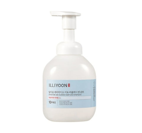 ILLIYOON Ceramide Ato Bubble Wash and Shampoo 400ml from Korea_H