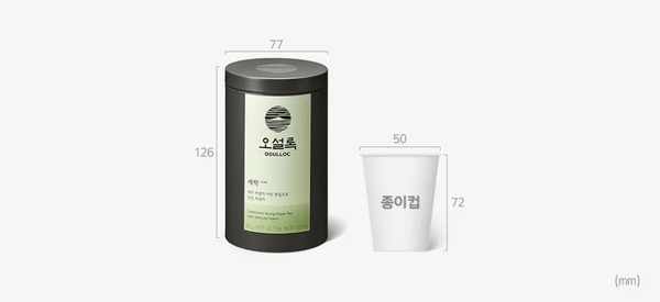 OSULLOC Sejak Green Tea, 1 Pack 80g (Leaf Tea, Green Tea) from Korea_KT