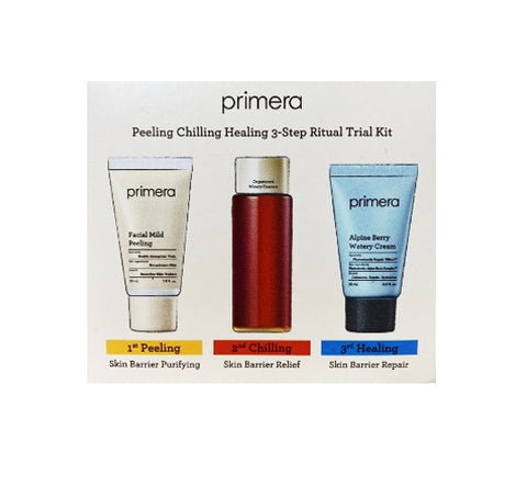 [Trial Kit] Primera Peeling Chilling Healing 3-Step Rutual Trial Kit (3 items) from Korea by sample