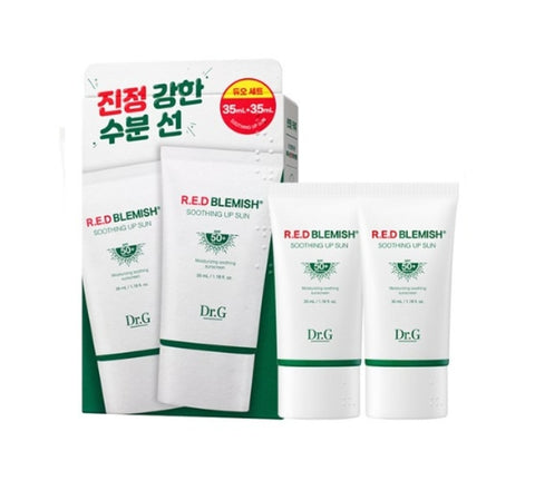 2 x Dr.G Red Blemish Soothing Up Sun 50ml, SPF50+ PA++++ from Korea