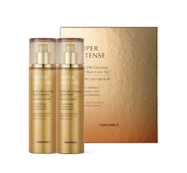 TONYMOLY Super Intense Gold 24K Gingseng Snail Set (4 Items) from Korea by TONYMOLY