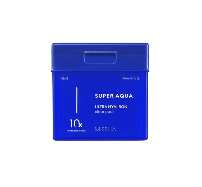 MISSHA Super Aqua Ultra Hyalron Clear Pad 170ml (70 ea) from Korea by MISSHA