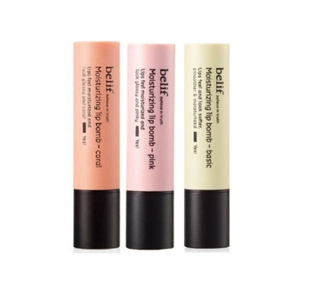 belif Aqua Moisturizing Lip bomb 3g, 3 Colours from Korea by belif