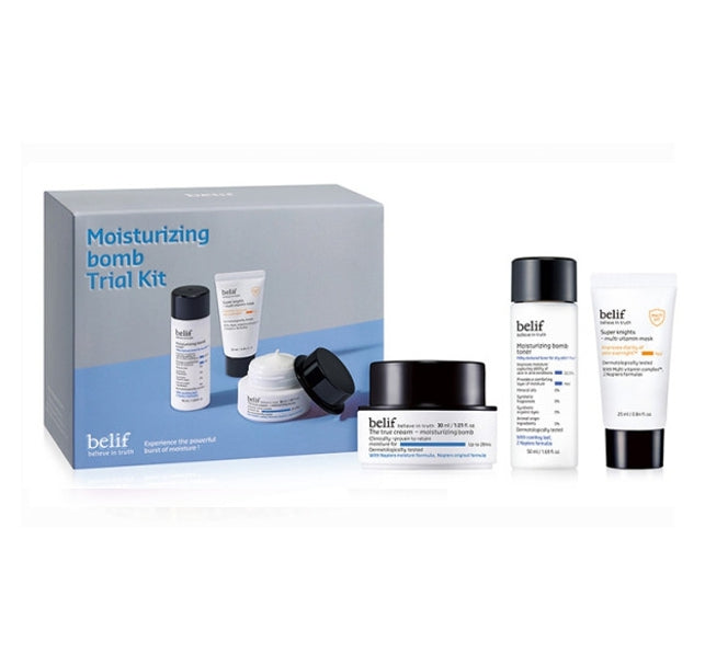 belif The True Cream - Moisturizing Bomb Trial Kit (3 Items) from Korea by belif
