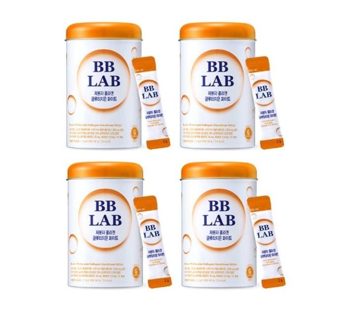 4 x Nutrione BB LAB Small Molecular Fish Collagen Glutathione White 30 Sticks from Korea by Nutrione