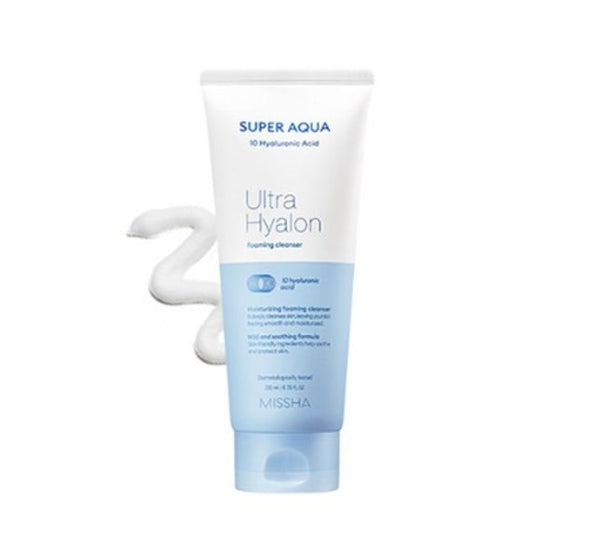 3 x MISSHA Super Aqua Ultra Hyalron Cleansing Foam 200ml from Korea