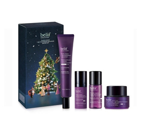 belif Youth Creator Age Knockdown Eye Serum Holiday Edition Set (4 Items) from Korea