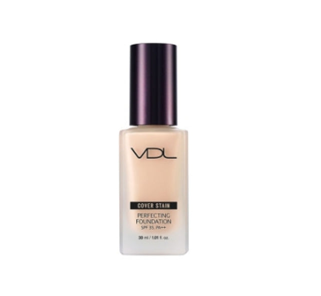 VDL Cover Stain Perfecting Foundation 30ml, 8 Colours, SPF35 PA++ from Korea by VDL