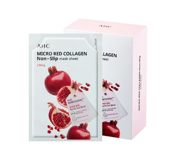 10 x AHC Micro Red Collagen Non-Slip Mask Sheet from Korea