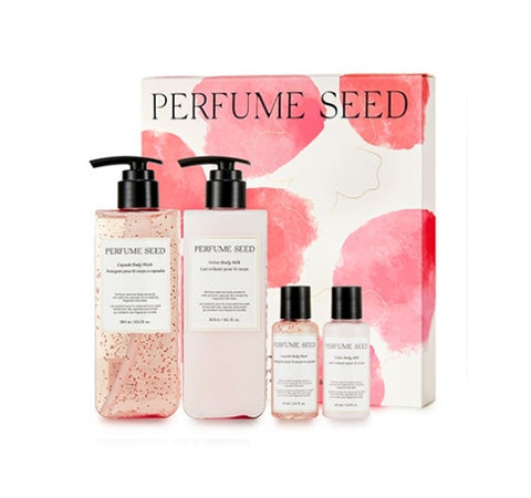 THE FACE SHOP Perfume Seed Velvet Body Set (4 Items) from Korea