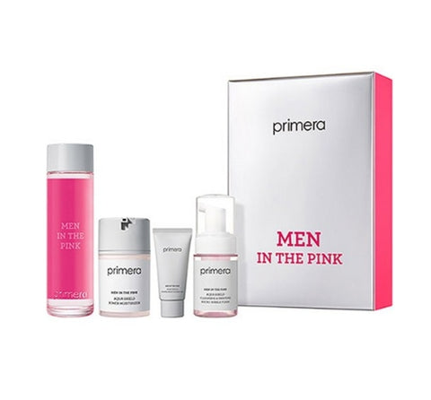 [MEN] Primera Men In The Pink Aqua Shield Refreshing Water Set (4 Items) from Korea