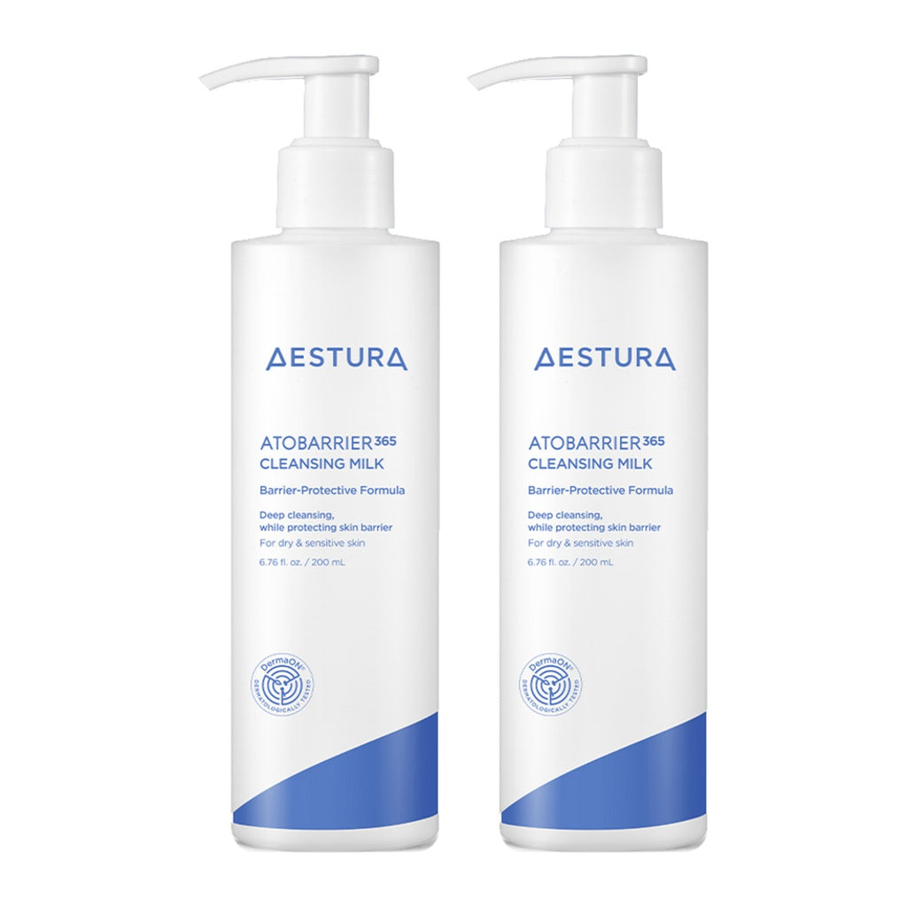 AESTURA Atobarrier 365 Cleansing Milk 200ml bottle – 2 pack