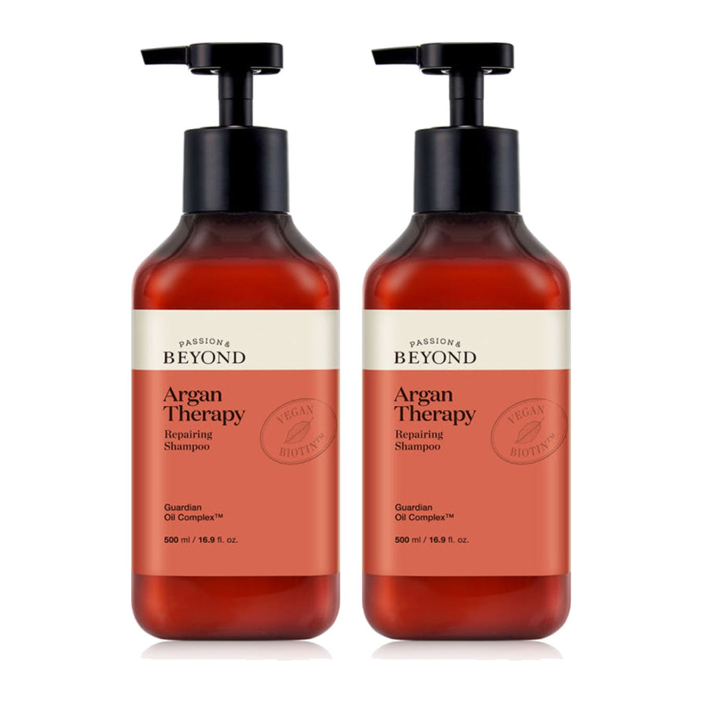 Beyond Argan Therapy Repairing Shampoo 500ml bottle – 2 pack