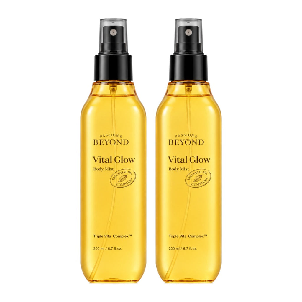 Beyond Vital Glow Body Mist 200ml spray bottle – 2 pack