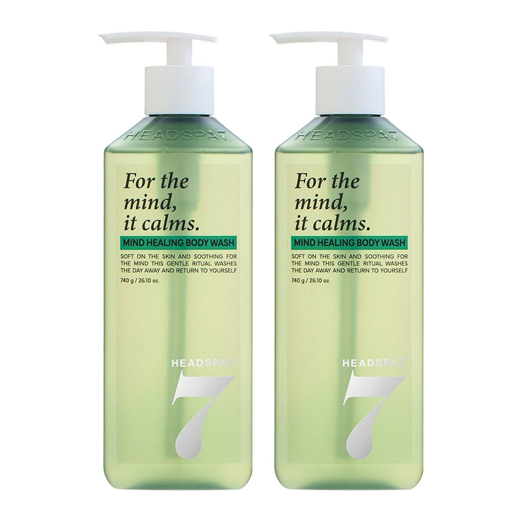 HEADSPA 7 Mind Healing Body Wash 740g pump bottle – 2 pack