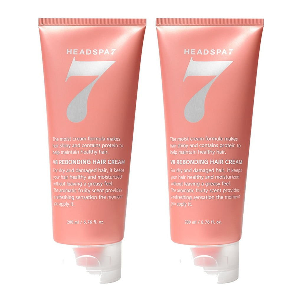 HEADSPA 7 V8 Rebonding Hair Cream 200ml tube – 2 pack