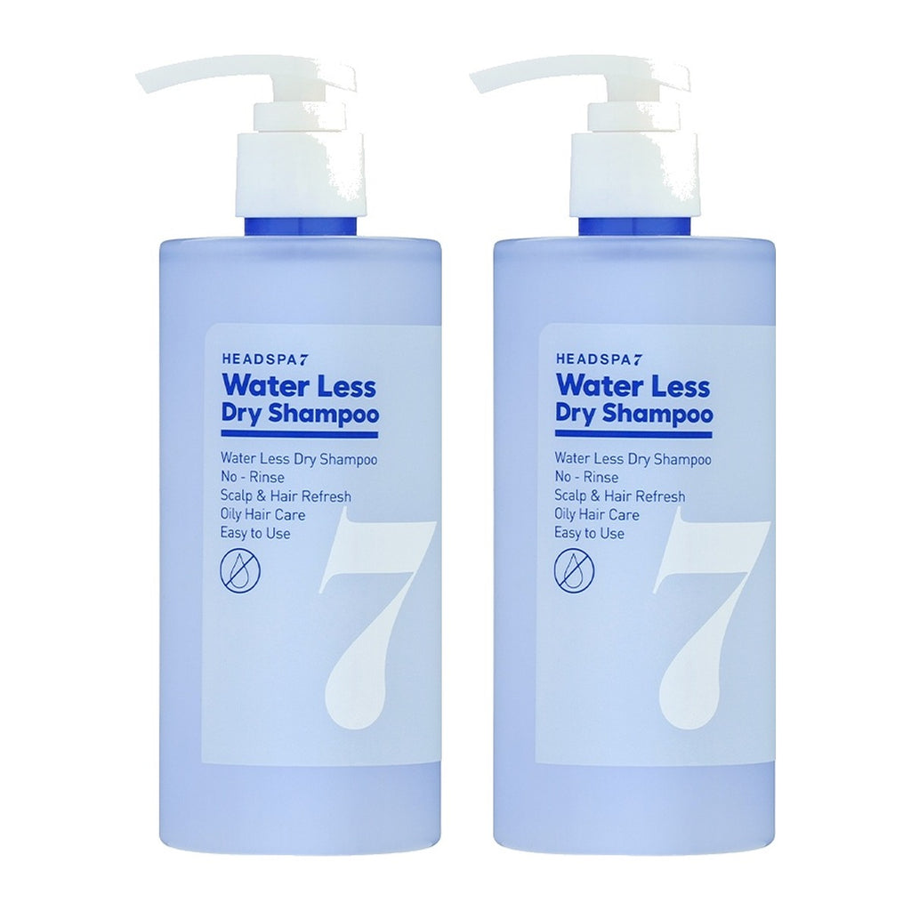 HEADSPA 7 Water Less Dry Shampoo 300ml bottle – 2 pack