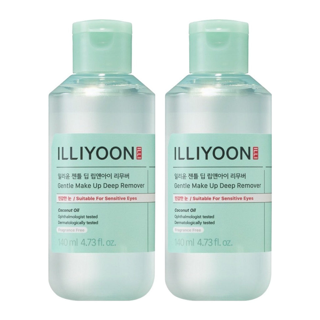 ILLIYOON Gentle Deep Lip & Eye Remover 140ml bottle – 2 pack