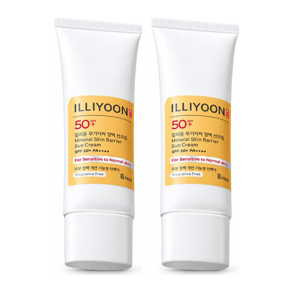 ILLIYOON Mineral Skin Barrier Sun Cream SPF50+ PA++++ 50ml – 2 pack