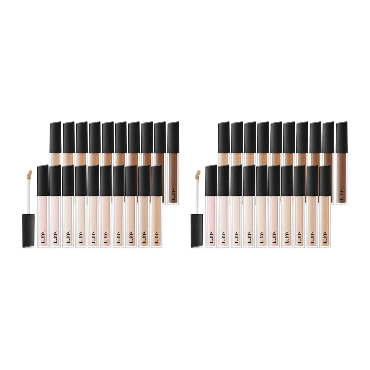 LUNA Long Lasting Tip Concealer Cover-Fit EX 7.5g tube – 2 pack