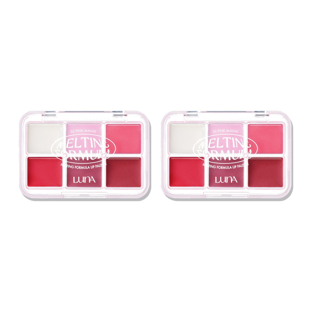 LUNA Melting Formula Lip Palette 02 Pink Mauve 10.2g – 2 pack