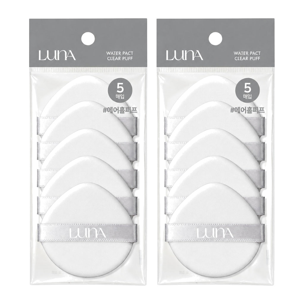 LUNA Water Pact Clear Puff 5 pcs pack – 2 pack