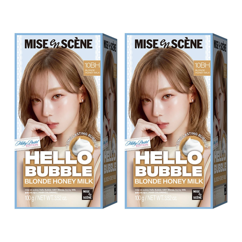 Mise-en-scene New Hello Bubble 10BH Blonde Honey Milk foam hair dye 100g – 2 pack