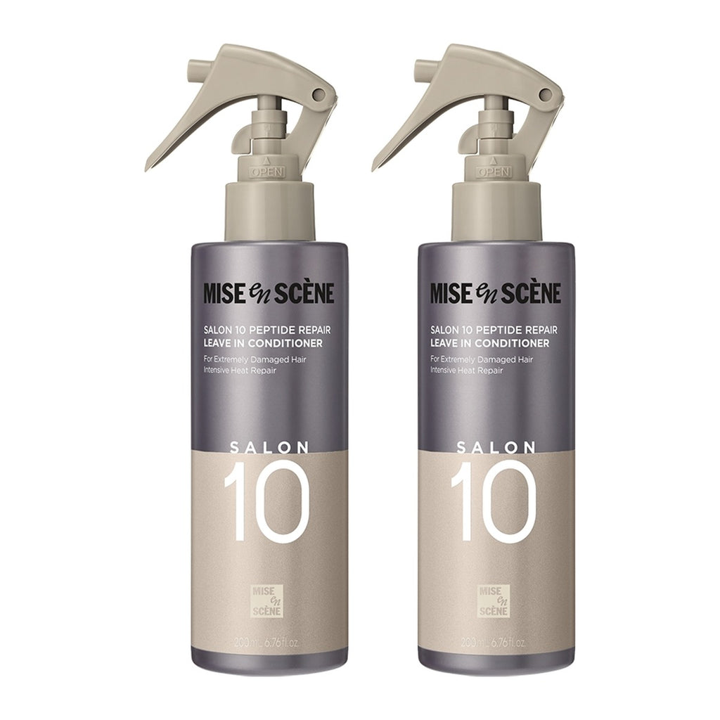 Mise-en-scene Salon 10 Peptide Repair Leave In Conditioner 200ml spray bottle – 2 pack
