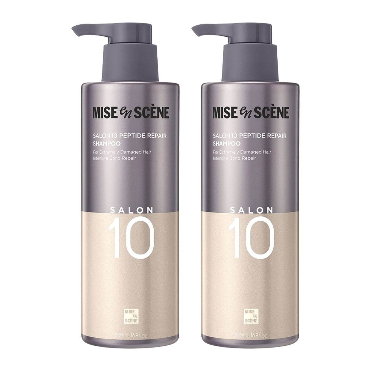 Mise-en-scene Salon 10 Peptide Repair Protein Shampoo 500ml bottle – 2 pack