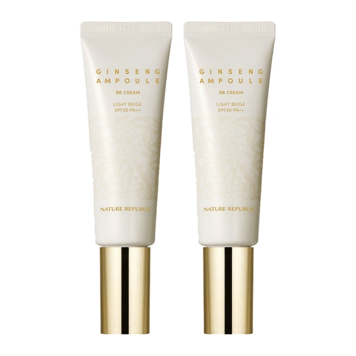 NATURE REPUBLIC Ginseng Ampoule BB Cream SPF30 50ml Light Beige tube – 2 pack