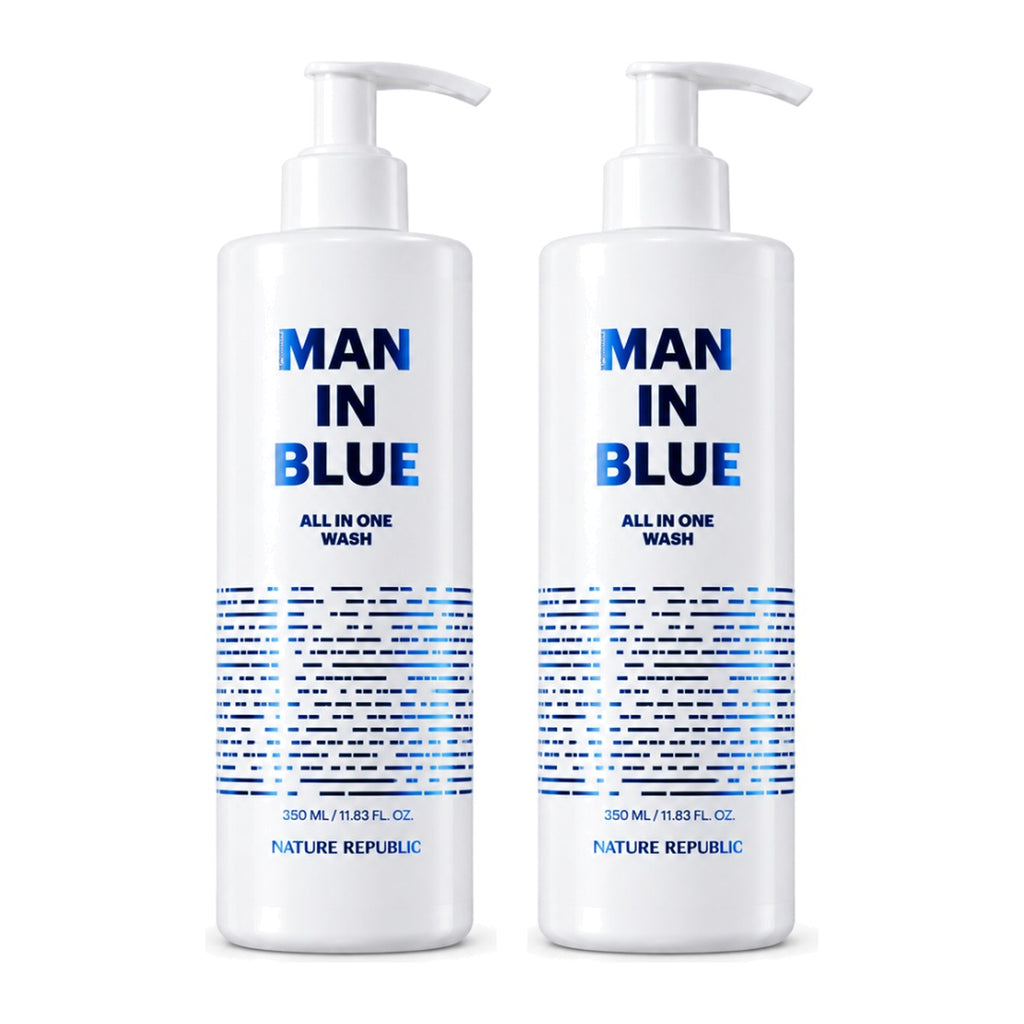 NATURE REPUBLIC Man In Blue All In One Wash 350ml – 2 pack
