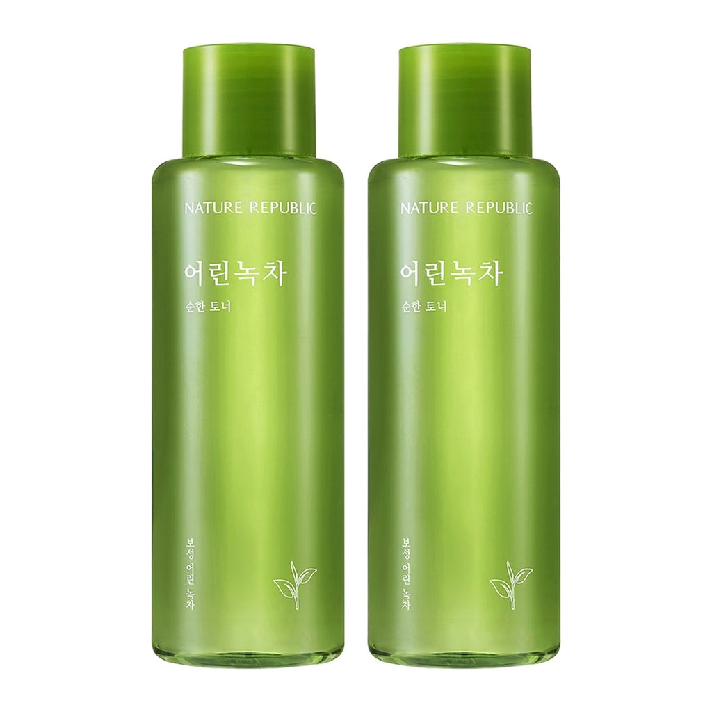 NATURE REPUBLIC Mild Green Tea Toner 155ml bottle – 2 pack