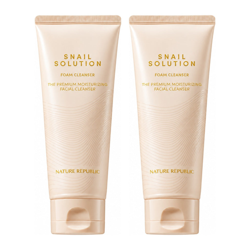 NATURE REPUBLIC Snail Solution Foam Cleanser 150ml – 2 pack