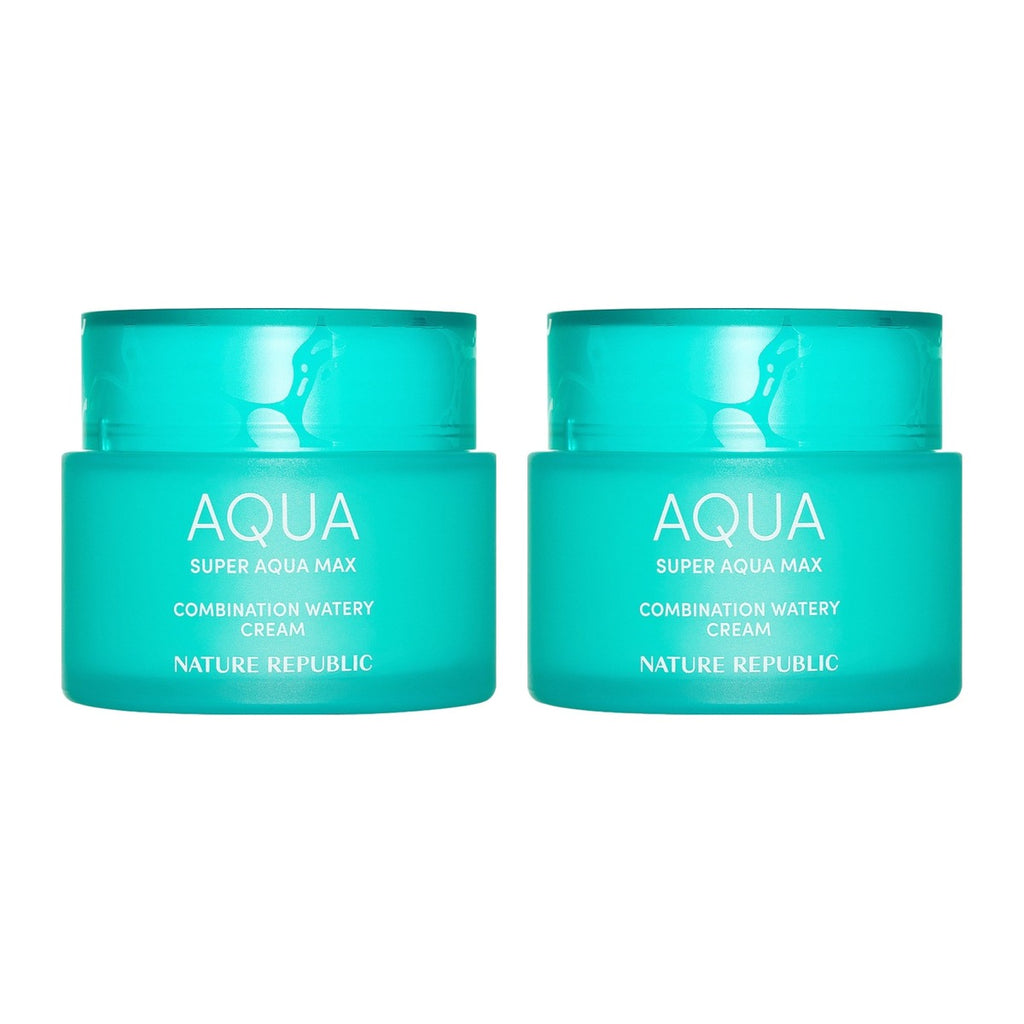 NATURE REPUBLIC Super Aqua Max Combination Watery Cream 120ml jar – 2 pack