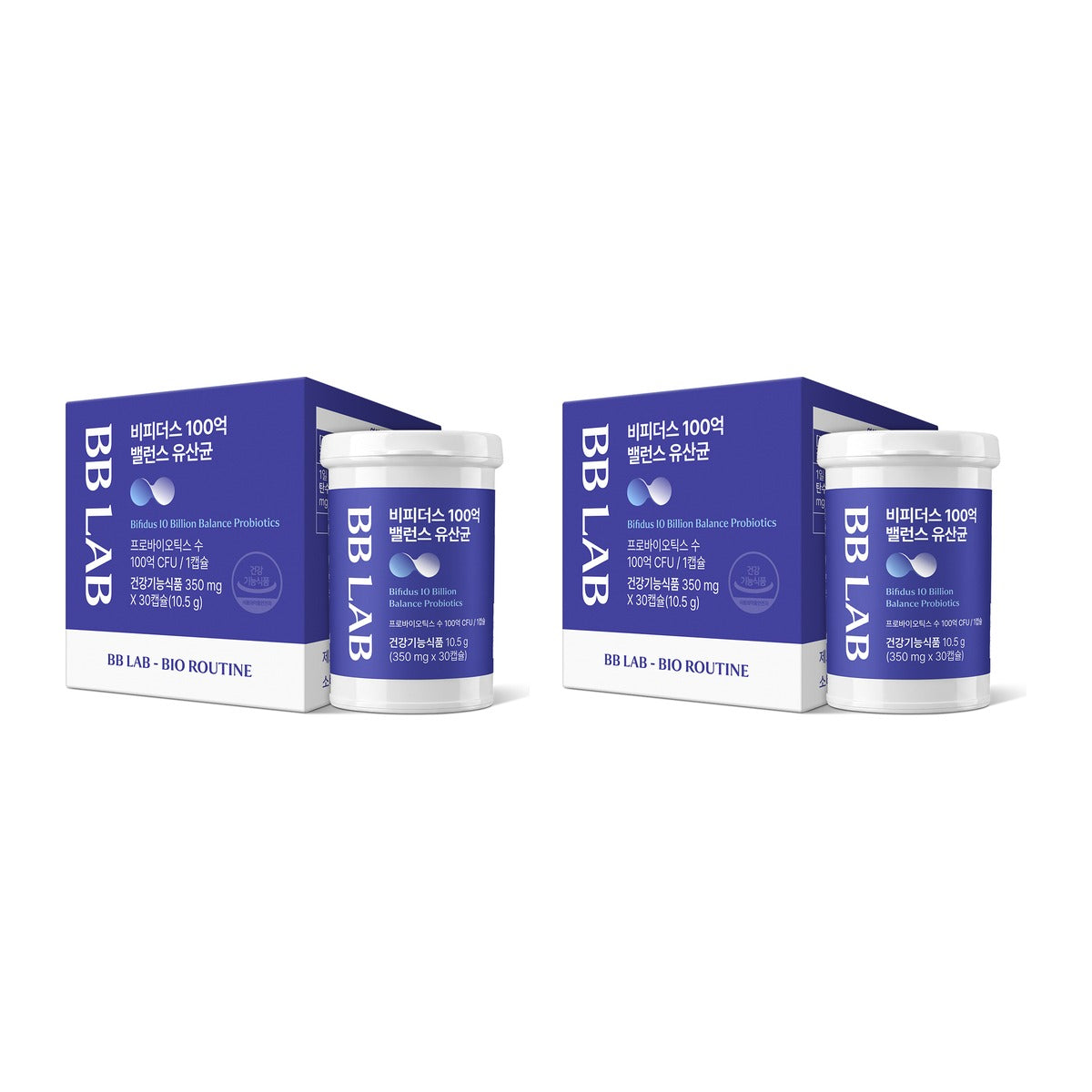 Nutrione BB LAB Bifidus 10 Billion Balance Probiotics 350mg x 30 capsules box – 2 pack
