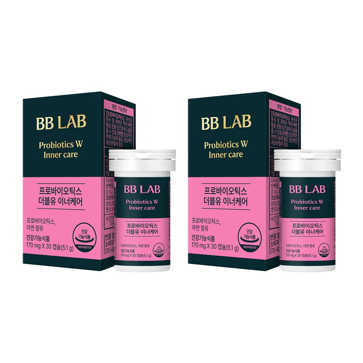 Nutrione BB LAB Probiotics W Inner Care 170mg x 30 capsules box – 2 pack