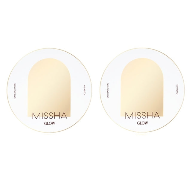 2 x MISSHA Glow Cushion 14g, 3 Colours, SPF40 PA++ from Korea by MISSHA