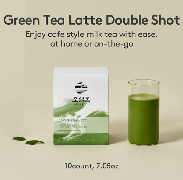 3 x Osulloc Green Tea Latte Double Shot, 1 Box 10ea, from Korea_KT