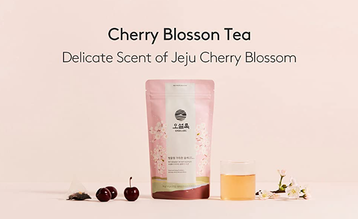 OSULLOC Cherry Blossom Tea, 1 Pouch 20ea, from Korea by OSULLOC