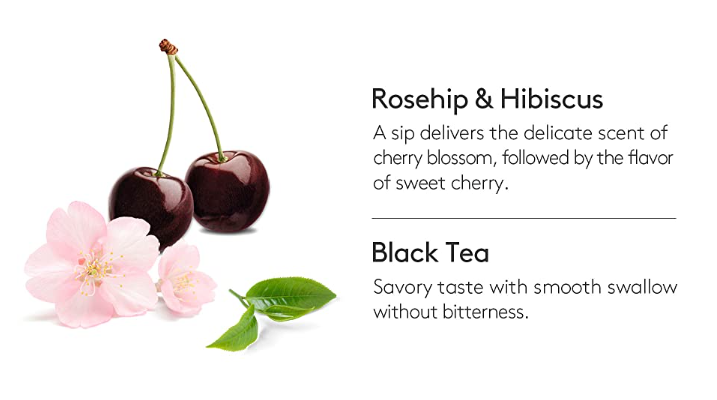 OSULLOC Cherry Blossom Tea, 1 Pouch 20ea, from Korea by OSULLOC