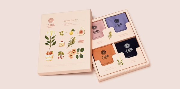 OSULLOC Lovely Tea Gift Set, 12EA (4 Flavors x 3EA) from Korea_KT