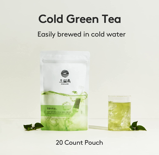 3 X OSULLOC Cold Green Tea, 1 Pouch 20ea, from Korea by OSULLOC