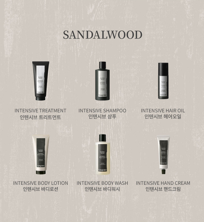LONGTAKE Sandalwood Intensive Shampoo 300ml from Korea by Longtake