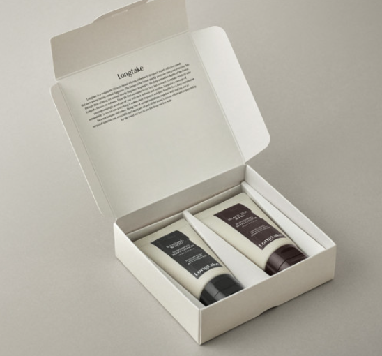 LONGTAKE Body Lotion Trial Kit (Body Lotion 45ml + Black Tea & Pig Body Lotion 45ml) from Korea by Longtake